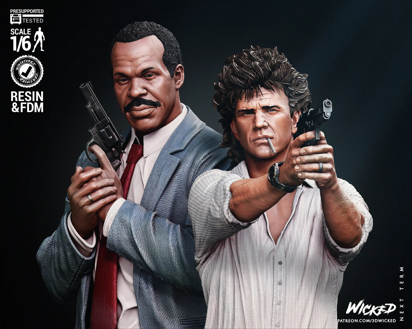 Lethal Weapon Diorama Figure by Wicked 3DHeroFigure