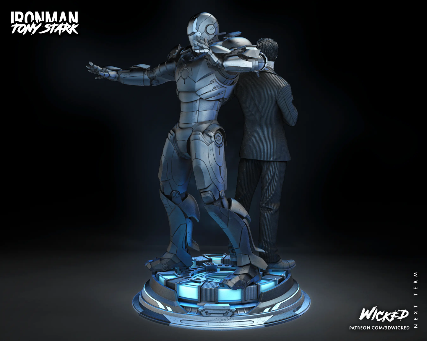 Ironman Tony Stark Diorama Figure by Wicked 3DHeroFigure