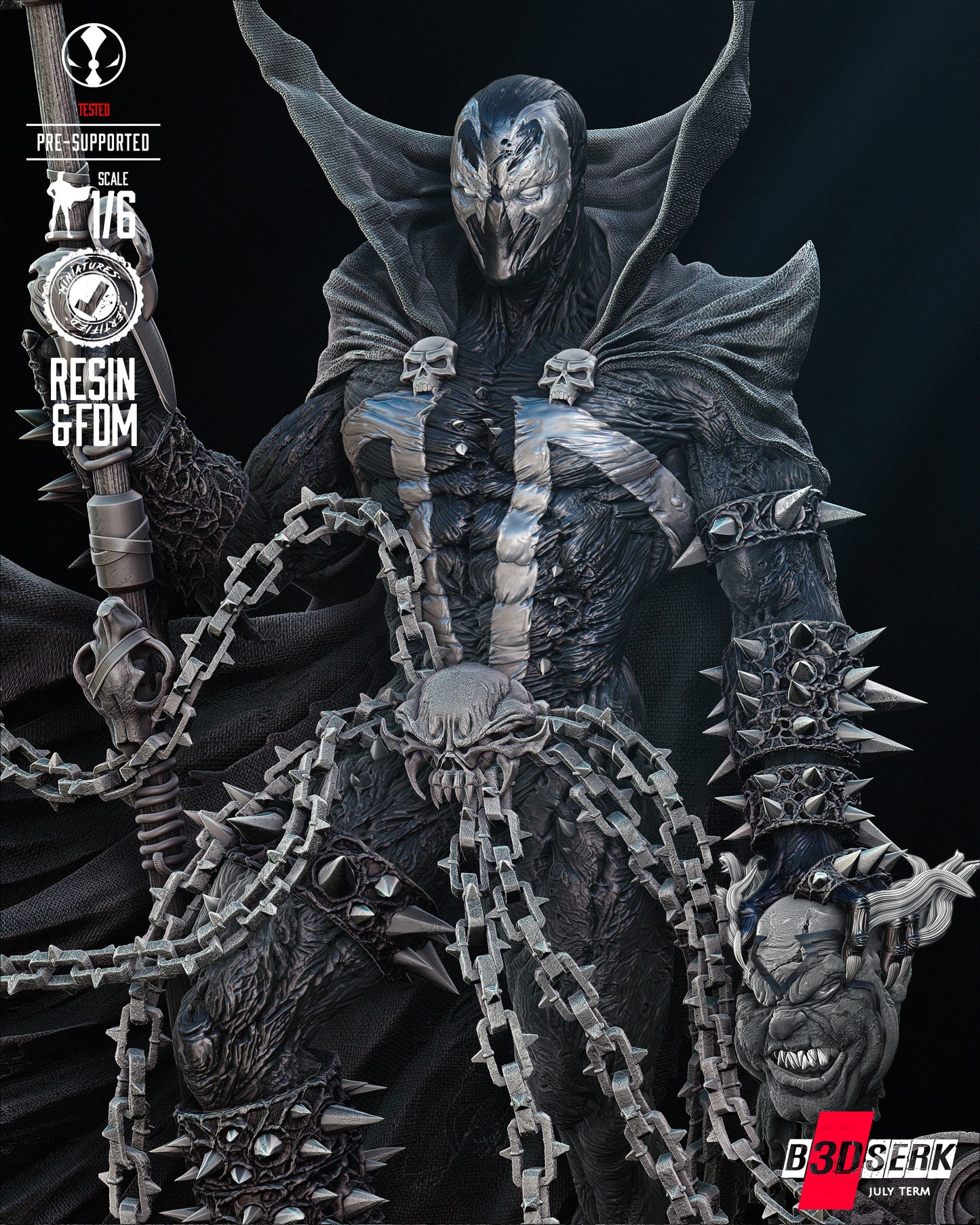 Spawn Figure by B3DSERK – High Quality 3D Collectible Statue 3DHeroFigure