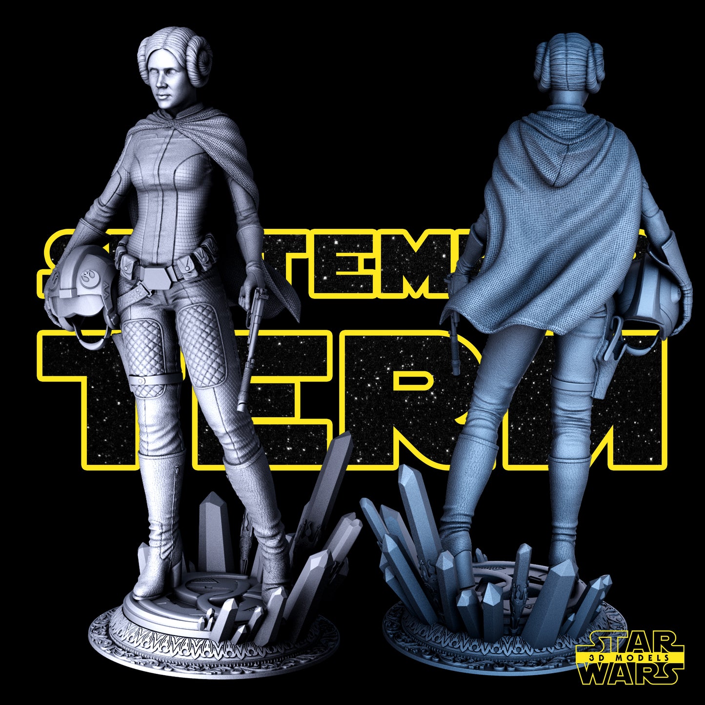 Leia Figure by Star Wars – High Quality 3D Collectible Statue 3DHeroFigure