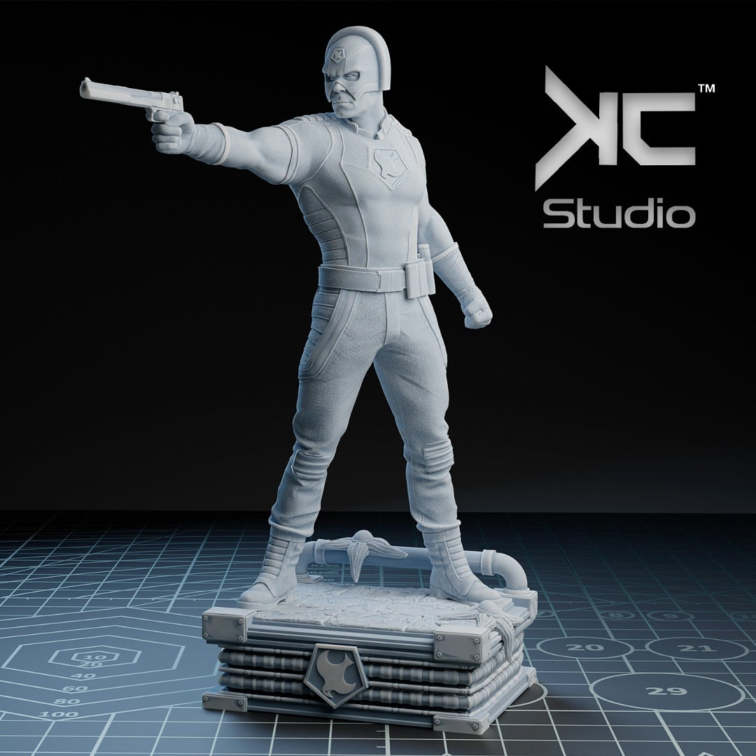 Peacemaker Figure – High Quality 3D Collectible Statue 3DHeroFigure