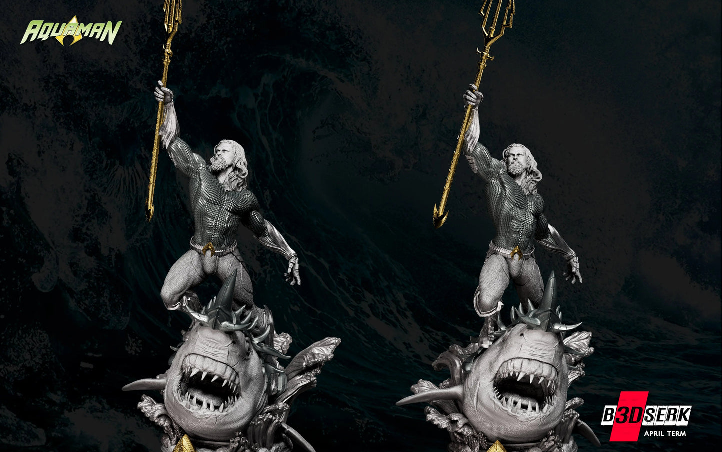 Aquaman Figure by B3DSERK 3DHeroFigure