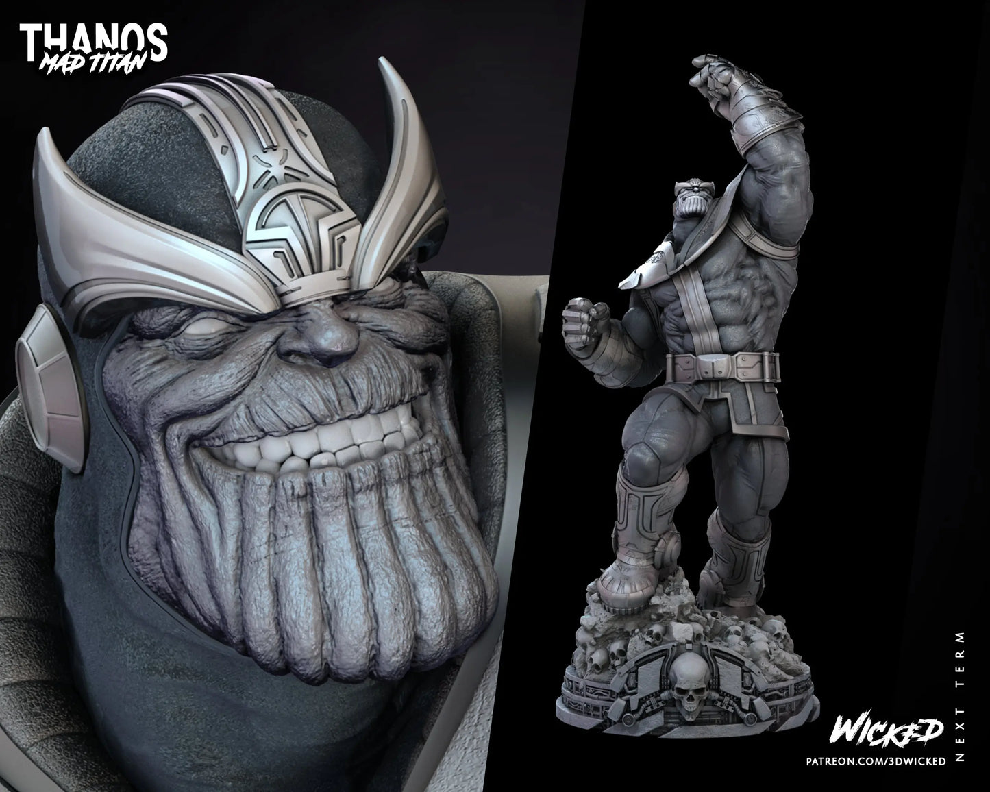 Thanos Comic Figure by Wicked 3DHeroFigure