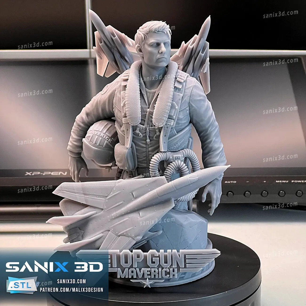 Top Gun Maverick Figure by Sanix 3DHeroFigure