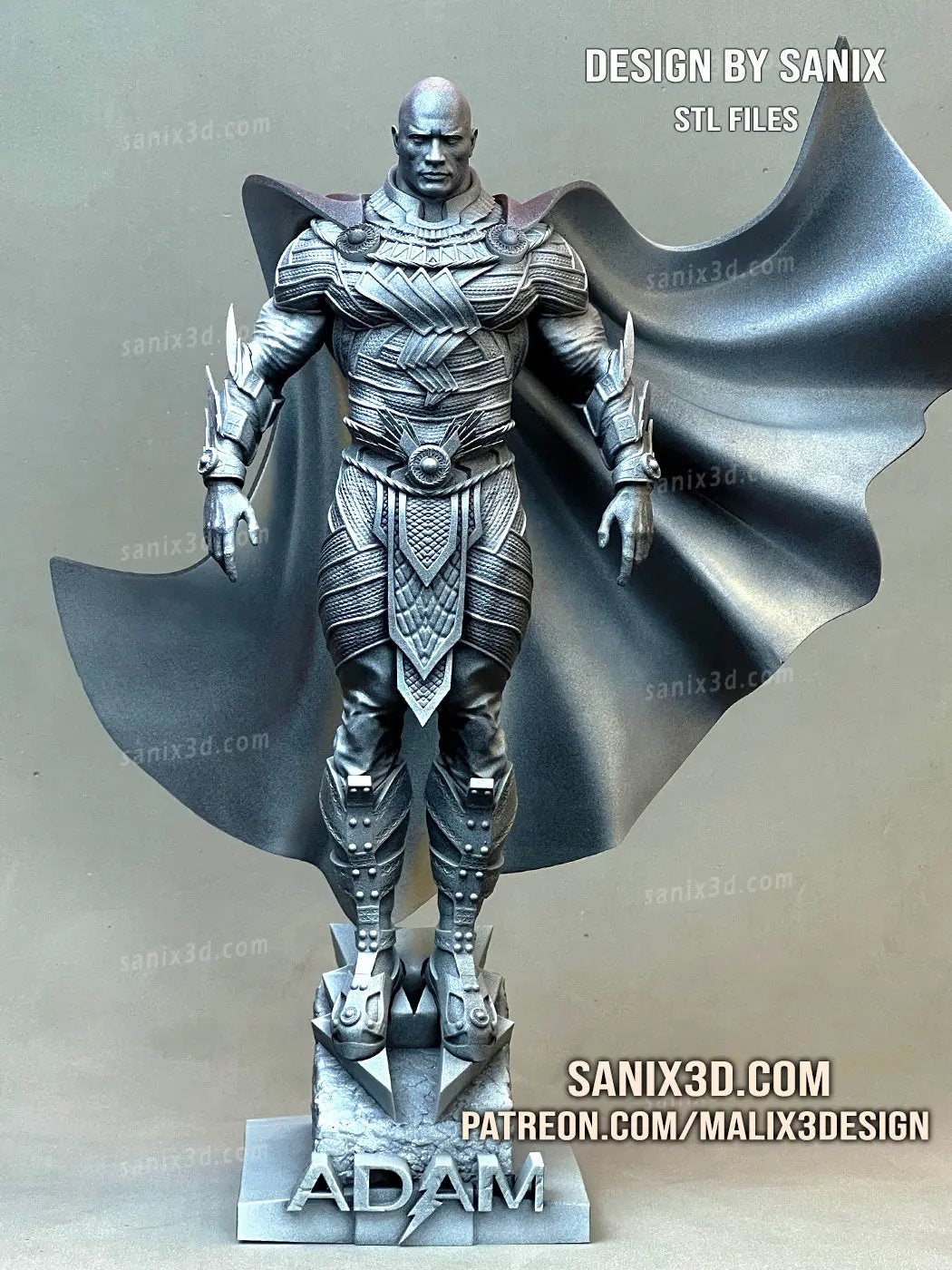 Black Adam Figure by Sanix - 3DHeroFigure