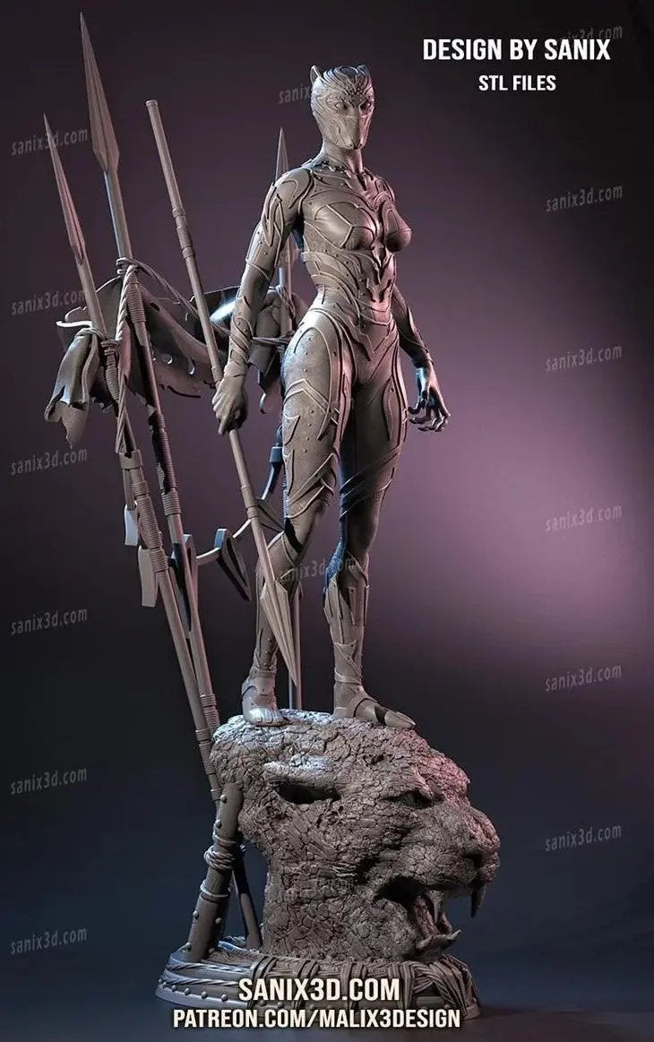 Black Panther Shuri Figure by Sanix - 3DHeroFigure