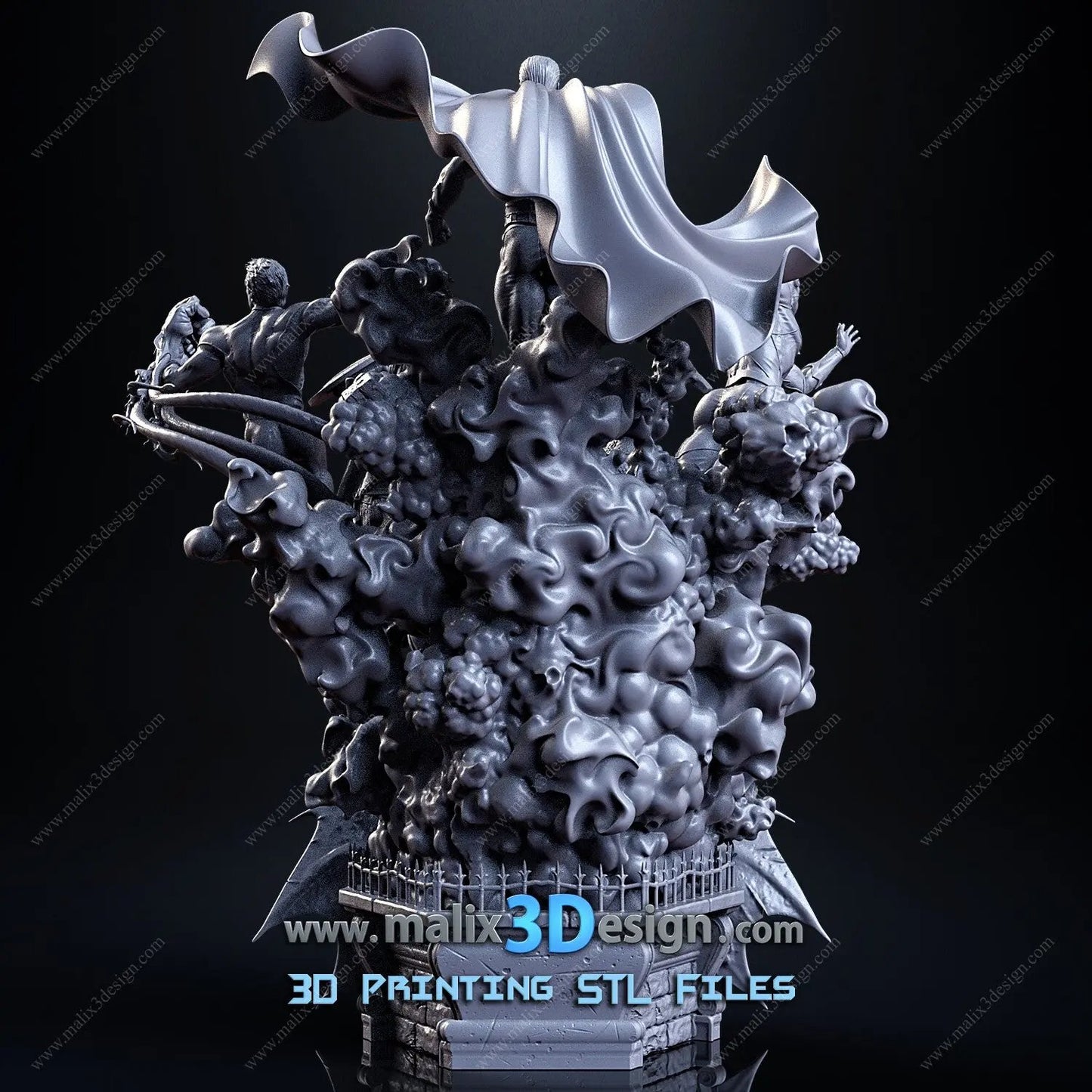 Justice League Diorama Figure by Sanix 3DHeroFigure