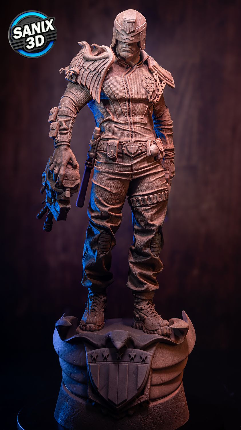 Judge Dredd Figure by Sanix – High Quality 3D Collectible Statue 3DHeroFigure