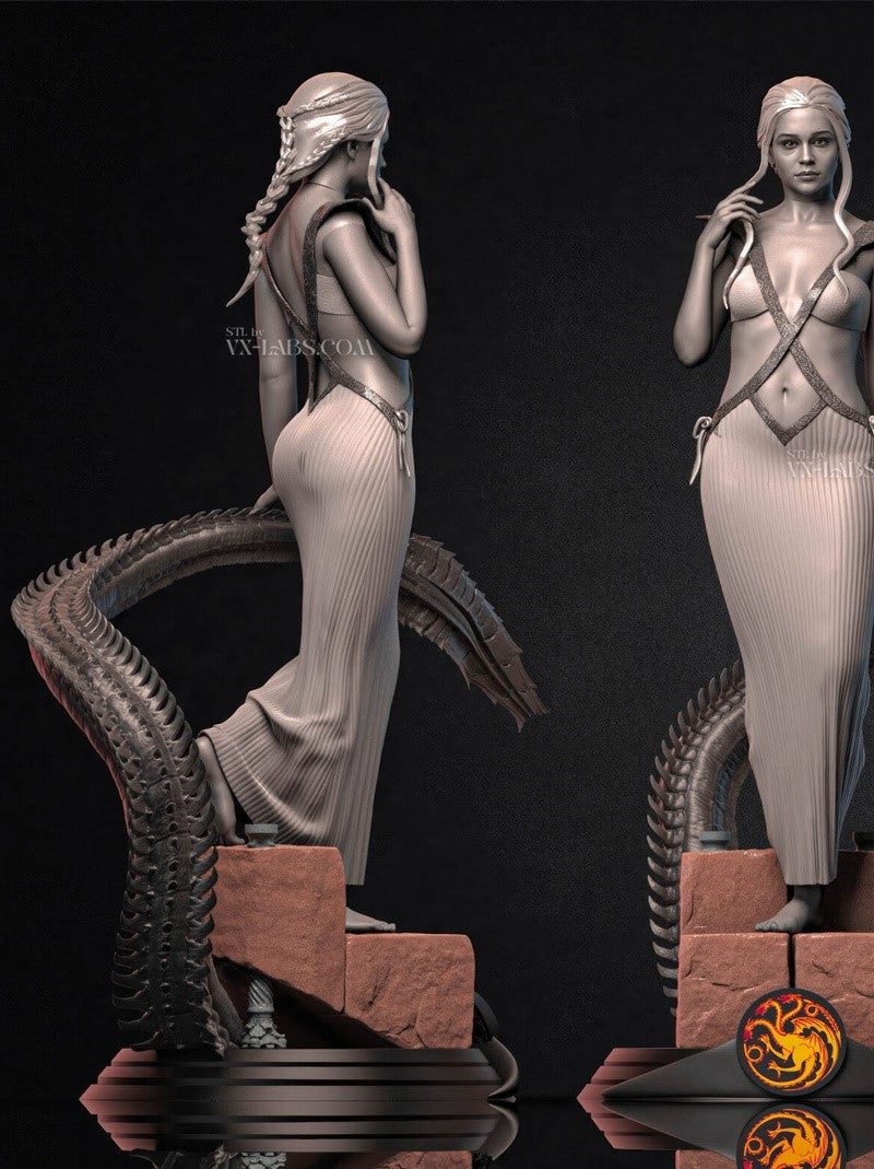Daenerys Targaryen Figure by VX Labs – High Quality 3D Collectible Statue 3DHeroFigure