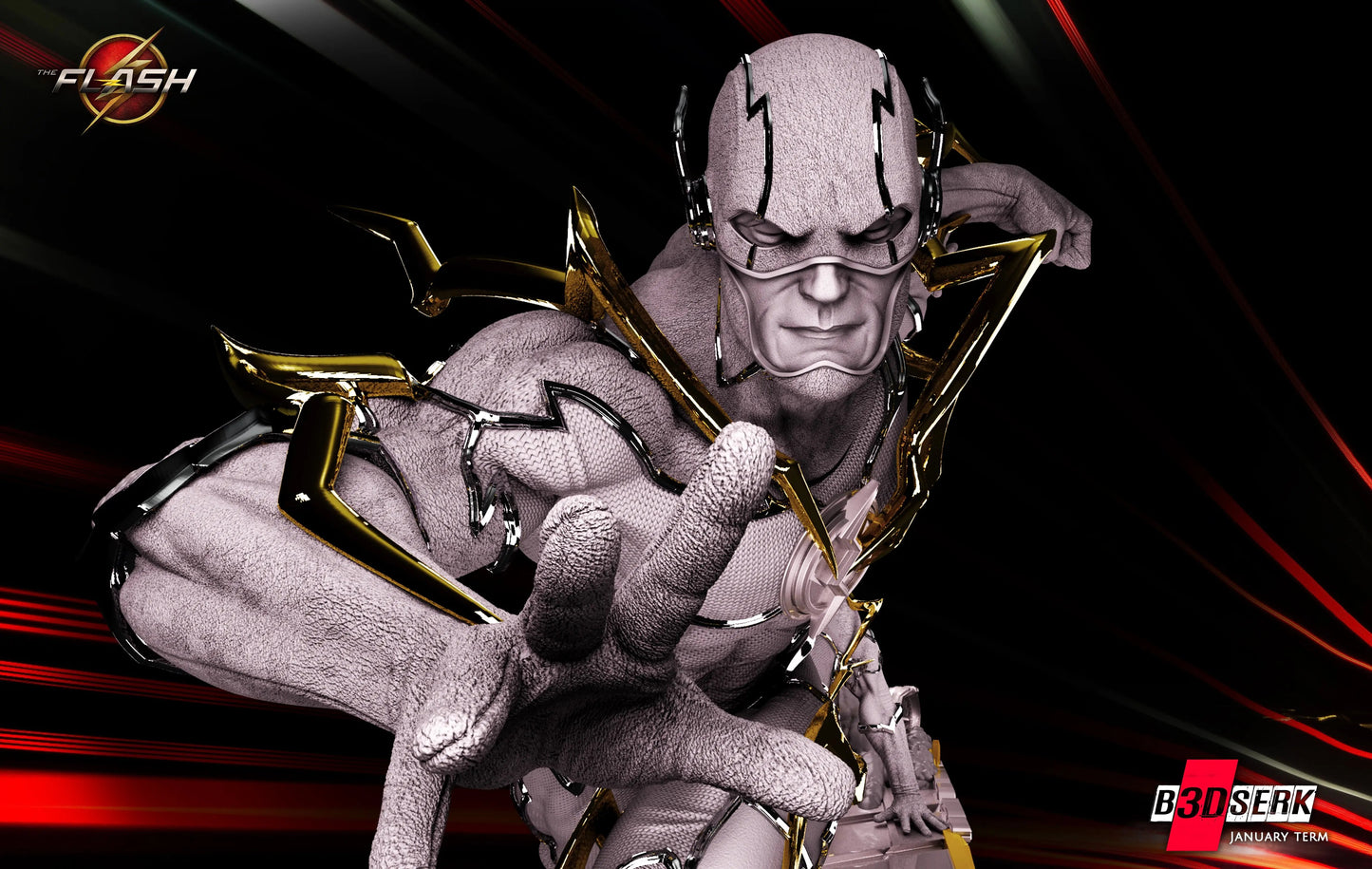 Flash Figure by B3DSERK 3DHeroFigure