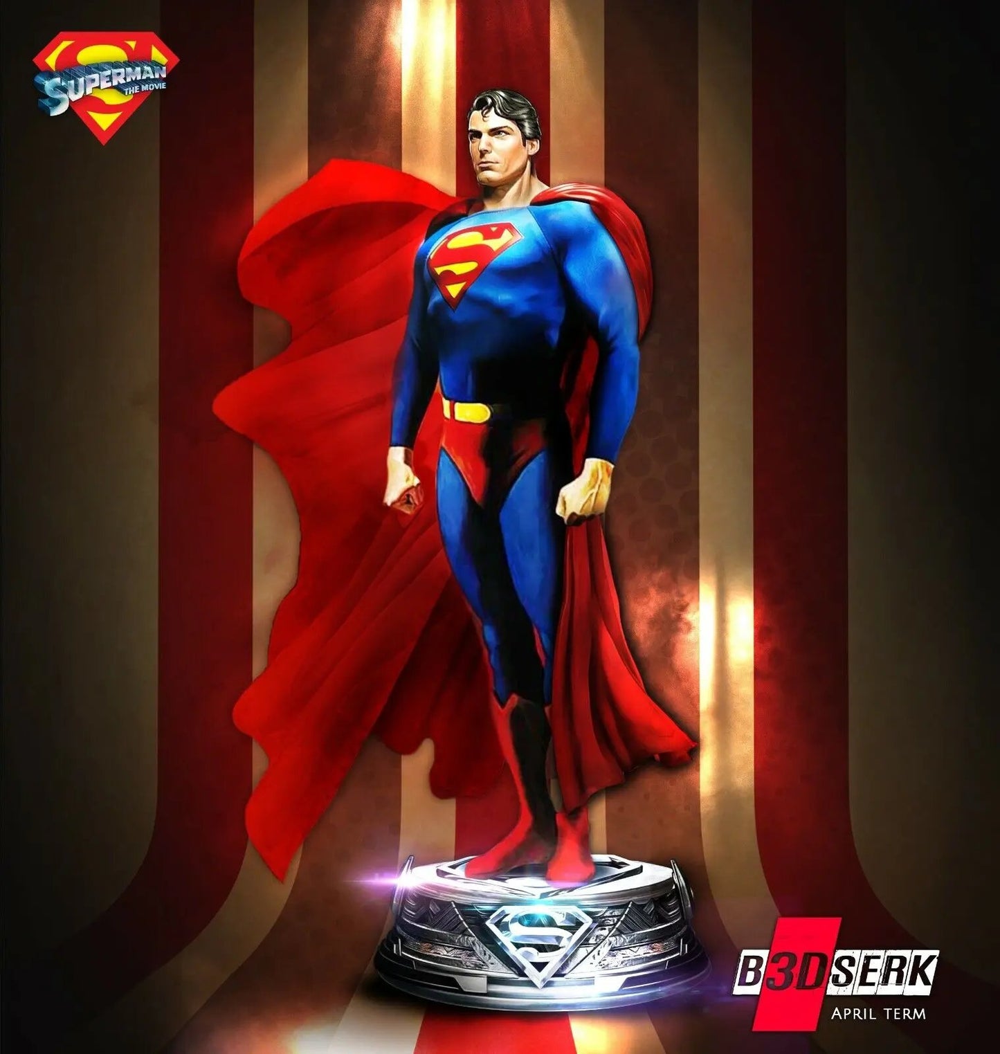 Superman 1978 Figure by B3DSERK 3DHeroFigure