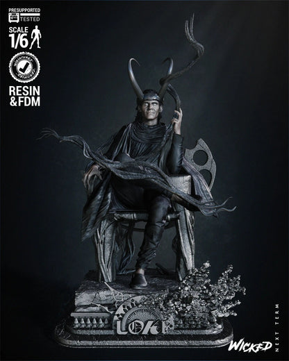 Loki Throne Figure by Wicked 3DHeroFigure