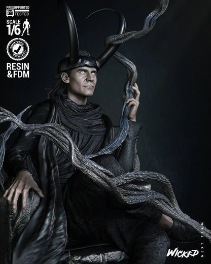 Loki Throne Figure by Wicked 3DHeroFigure