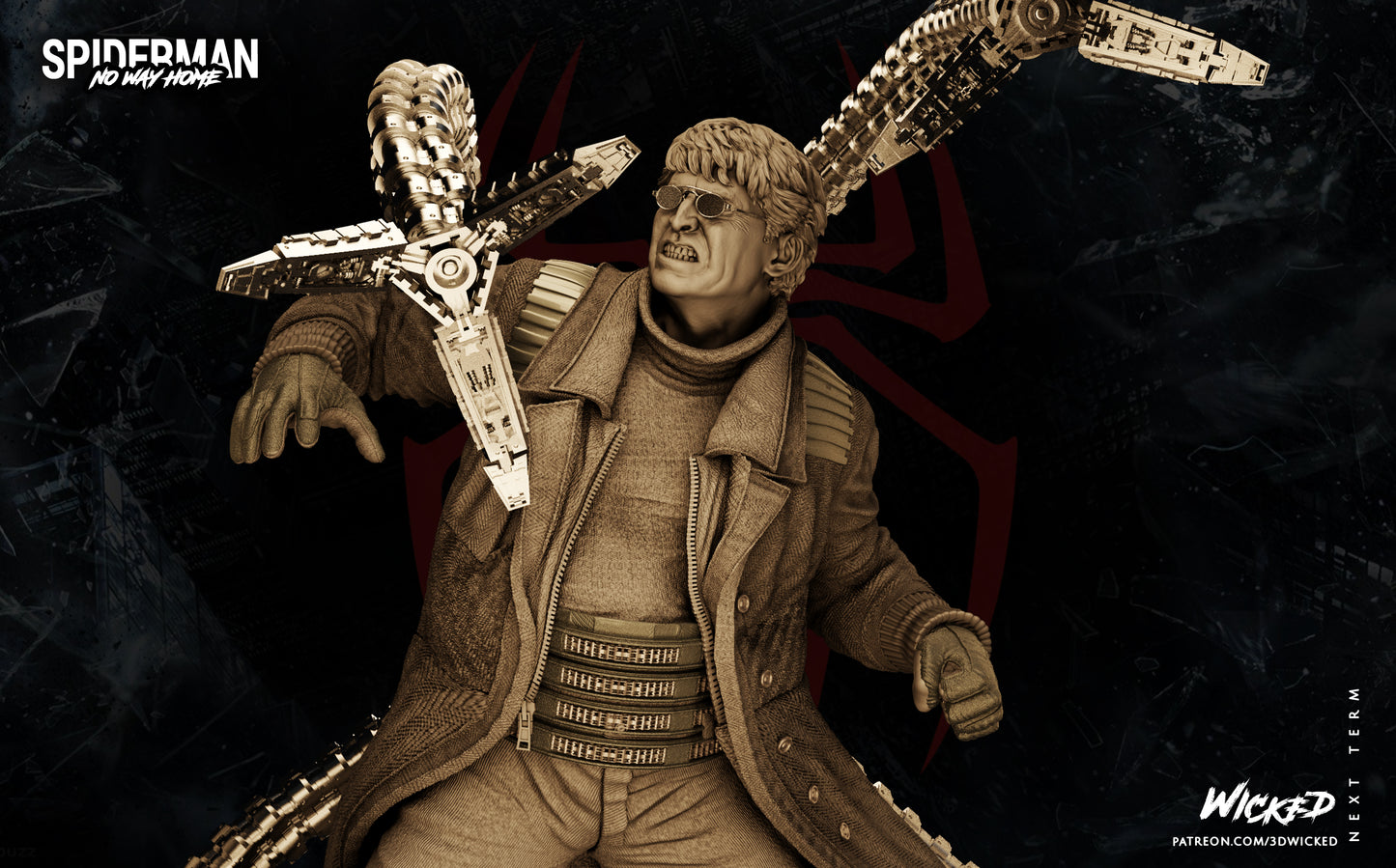 Dr. Octupus Figure by Wicked – High Quality 3D Collectible Statue 3DHeroFigure