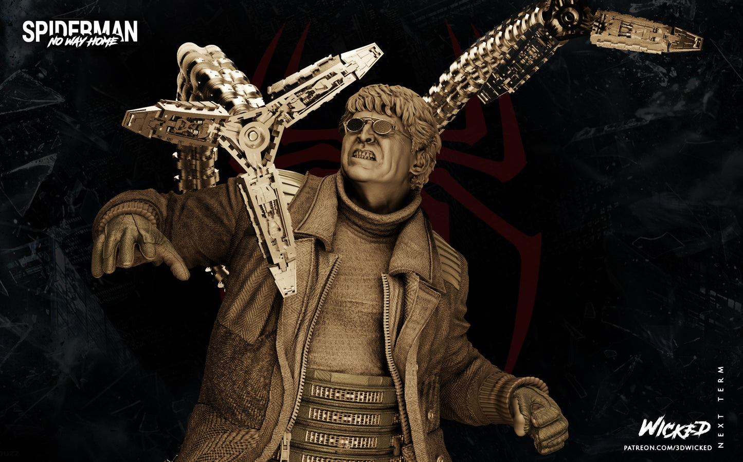 Dr. Octupus Figure by Wicked – High Quality 3D Collectible Statue 3DHeroFigure