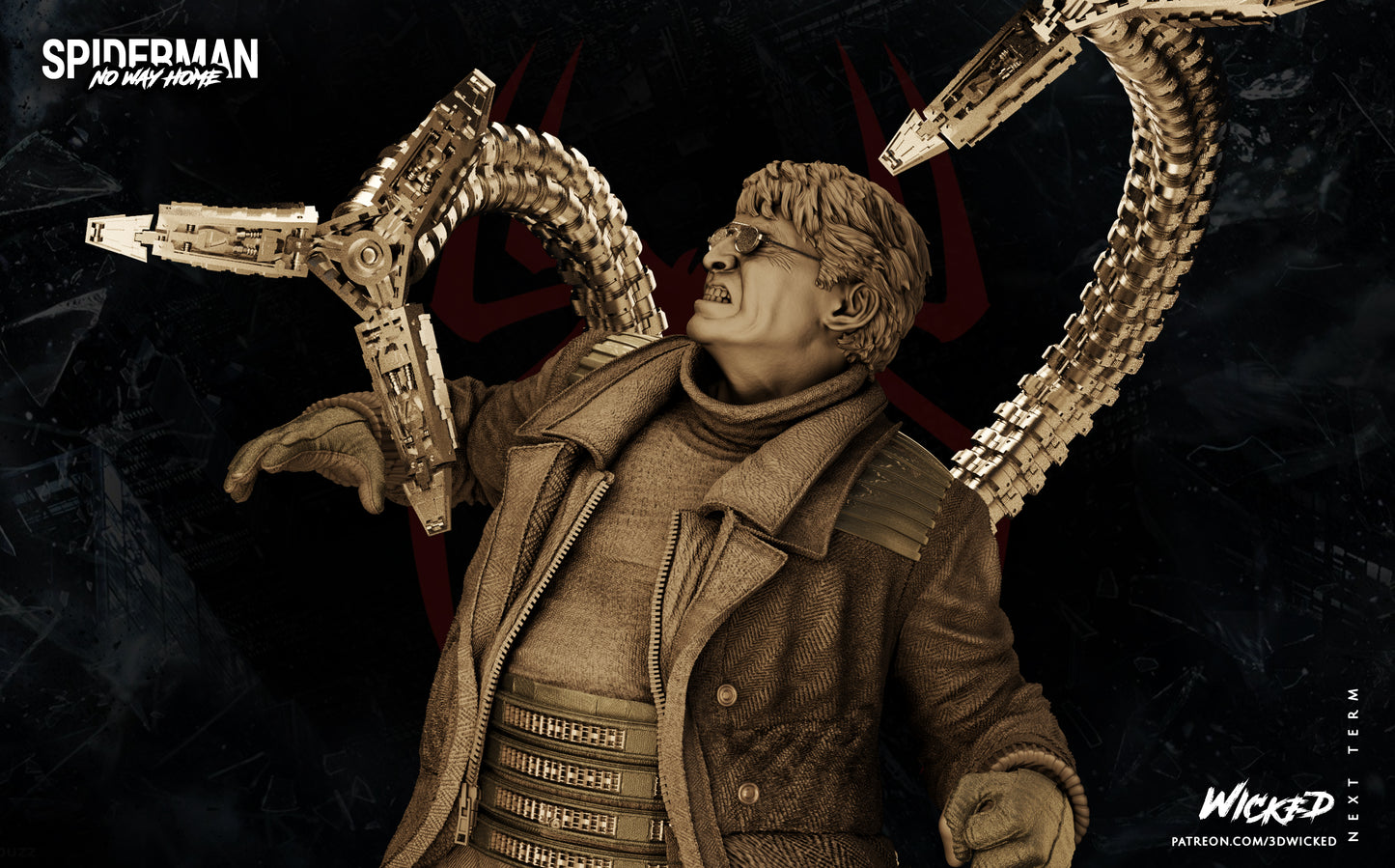 Dr. Octupus Figure by Wicked – High Quality 3D Collectible Statue 3DHeroFigure