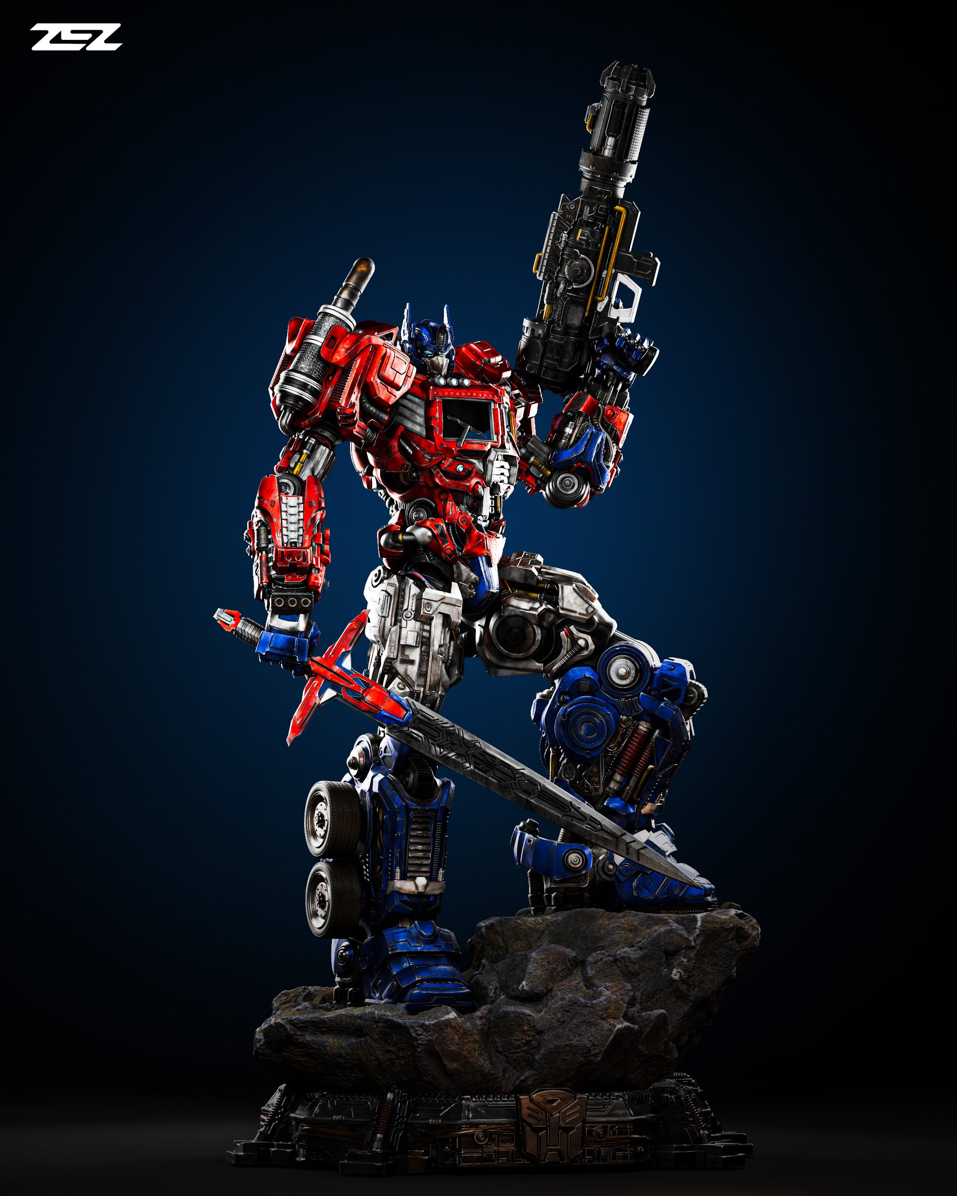 Optimus Prime Figure by ZEZ Studios – High Quality 3D Collectible Statue 3DHeroFigure