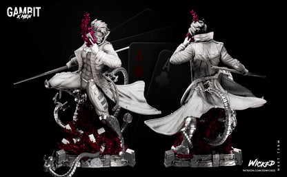 Gambit Figure by Wicked – High Quality 3D Collectible Statue 3DHeroFigure
