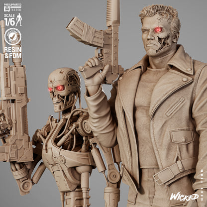 Terminator Diorama Figure by Wicked – High Quality 3D Collectible Statue 3DHeroFigure