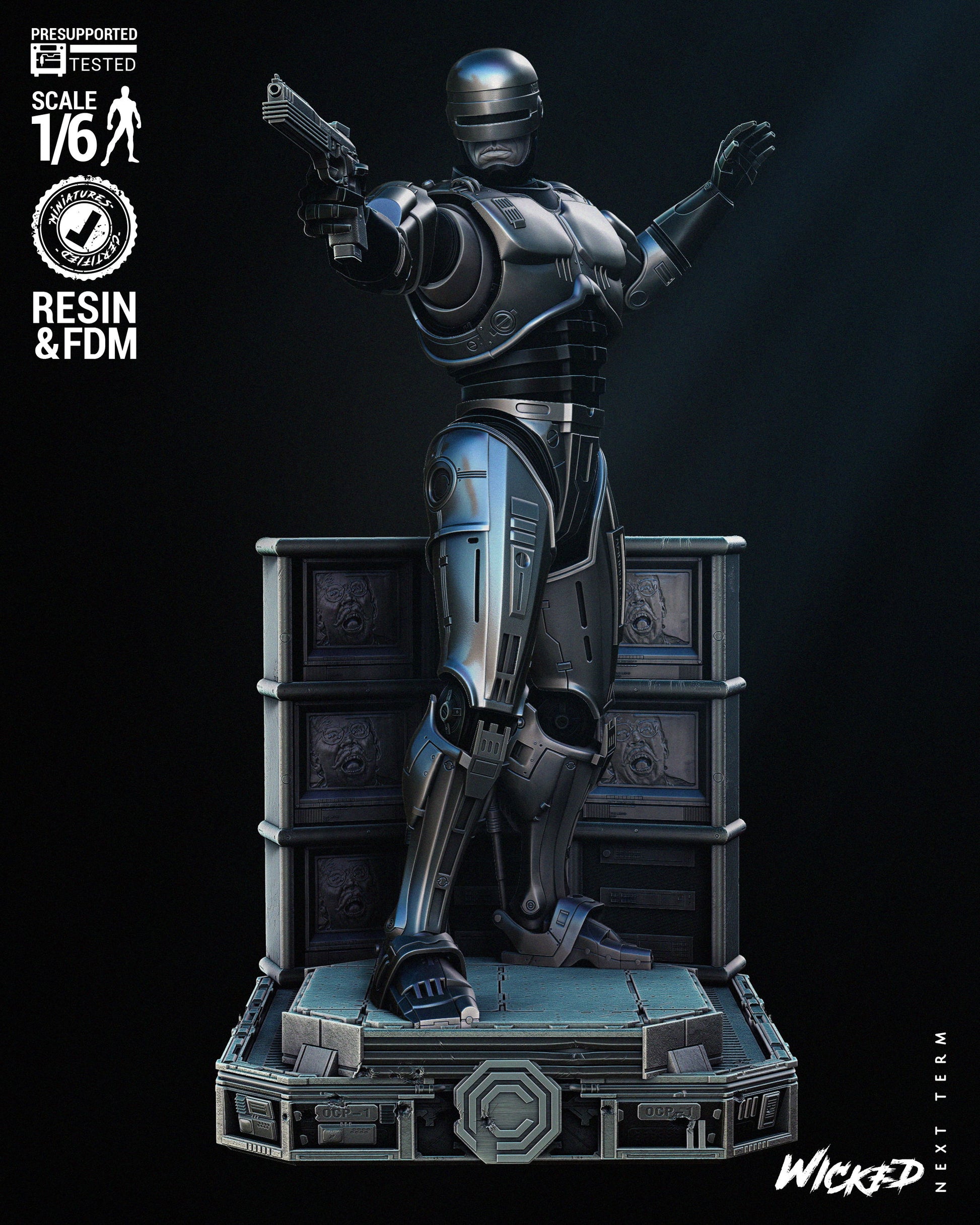 Robocop Figure by Wicked – High Quality 3D Collectible Statue 3DHeroFigure