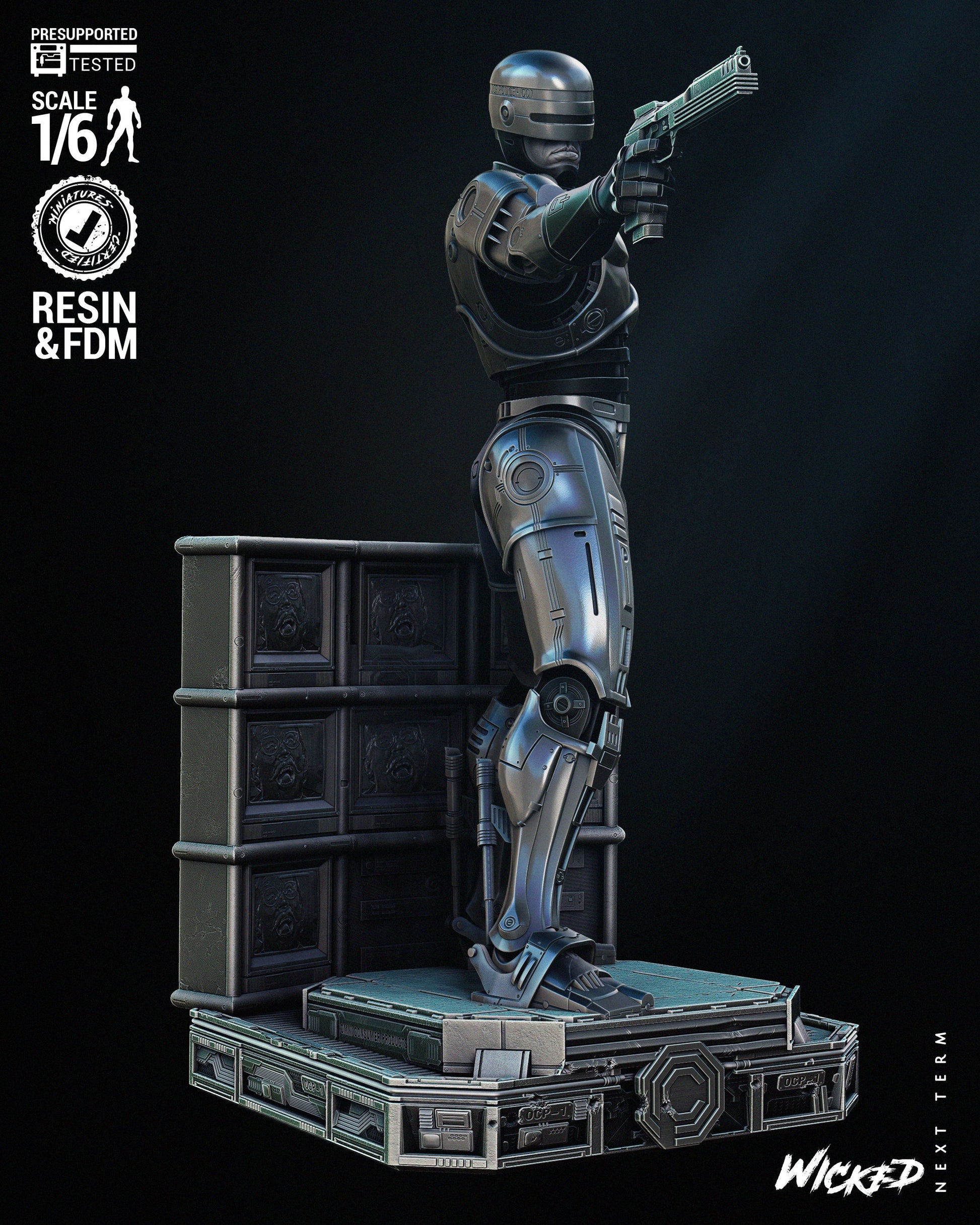 Robocop Figure by Wicked – High Quality 3D Collectible Statue 3DHeroFigure