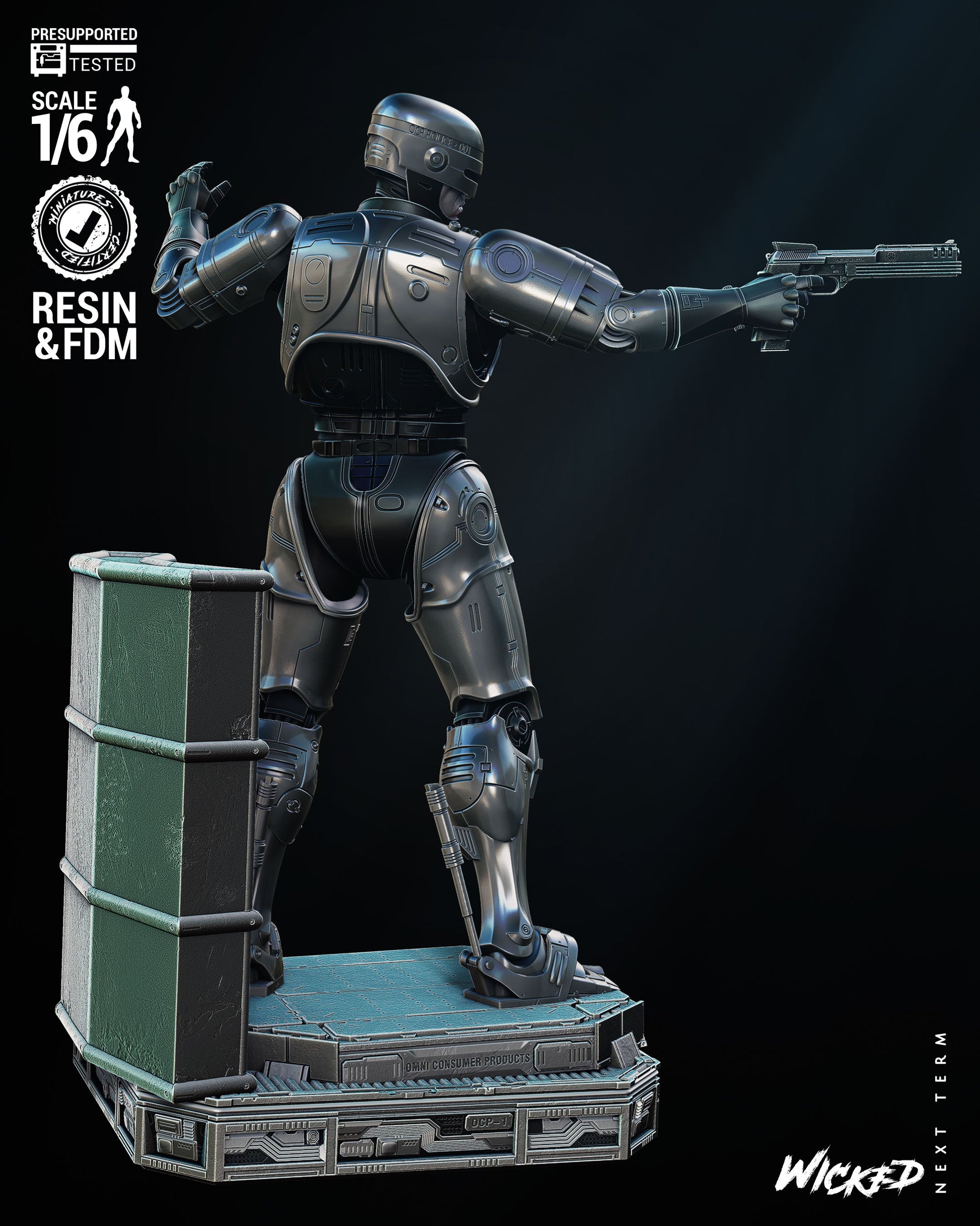 Robocop Figure by Wicked – High Quality 3D Collectible Statue 3DHeroFigure
