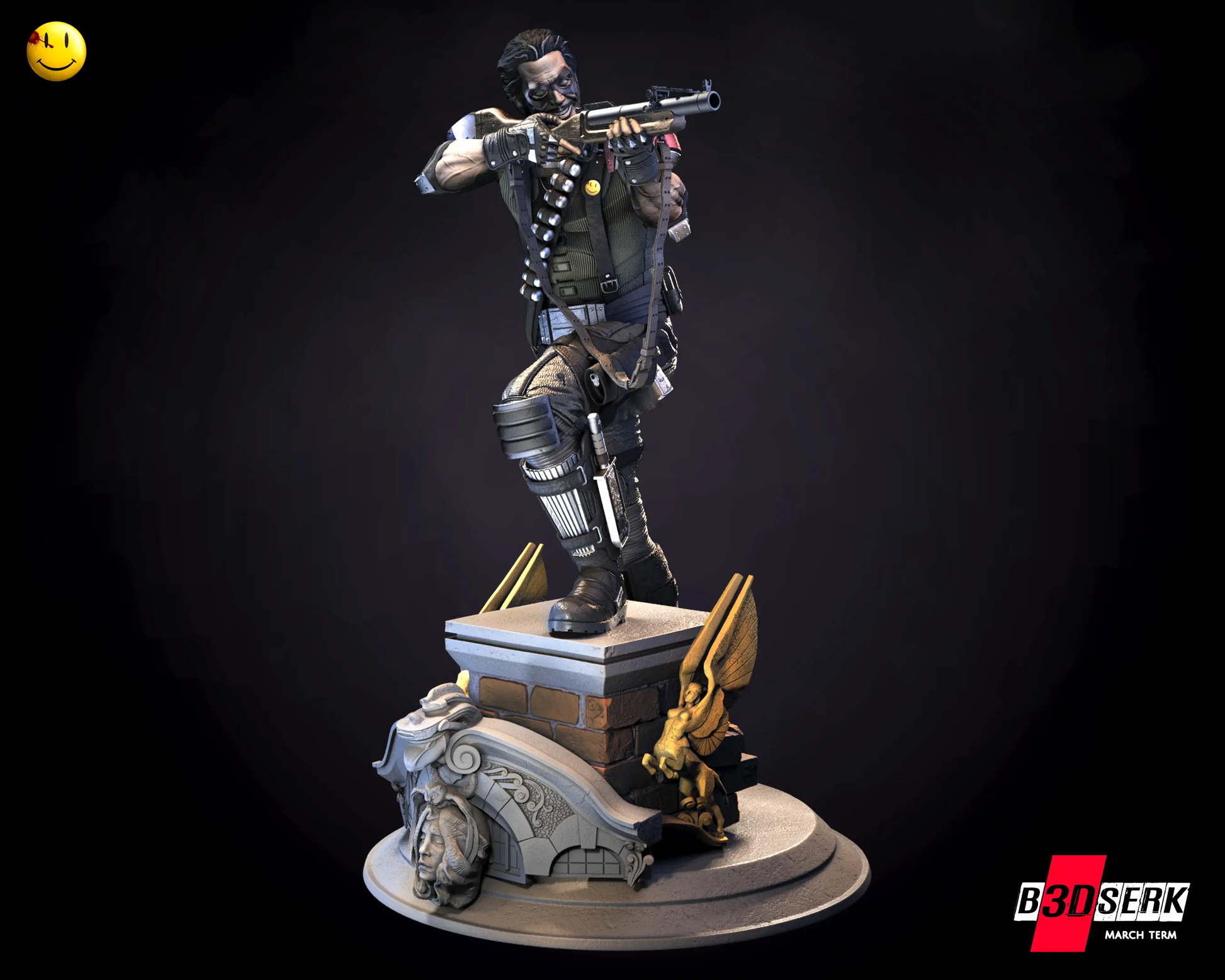 The Comedian Figure by B3DSERK 3DHeroFigure