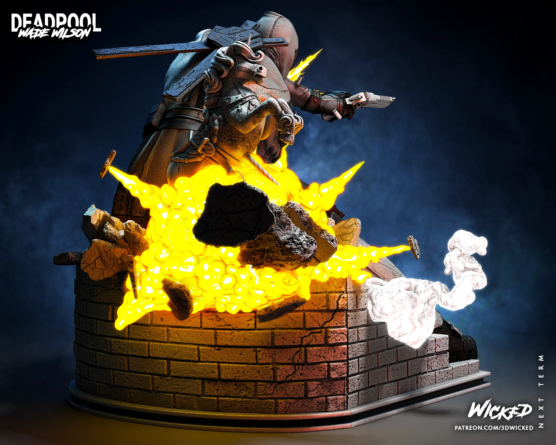 Deadpool Figure by Wicked 3DHeroFigure