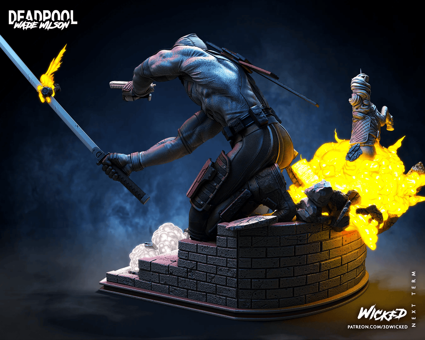 Deadpool Figure by Wicked 3DHeroFigure