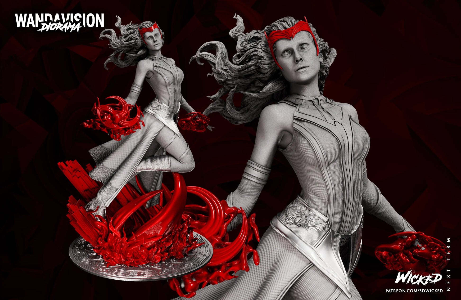 Wanda Maximoff Figure by Wicked 3DHeroFigure