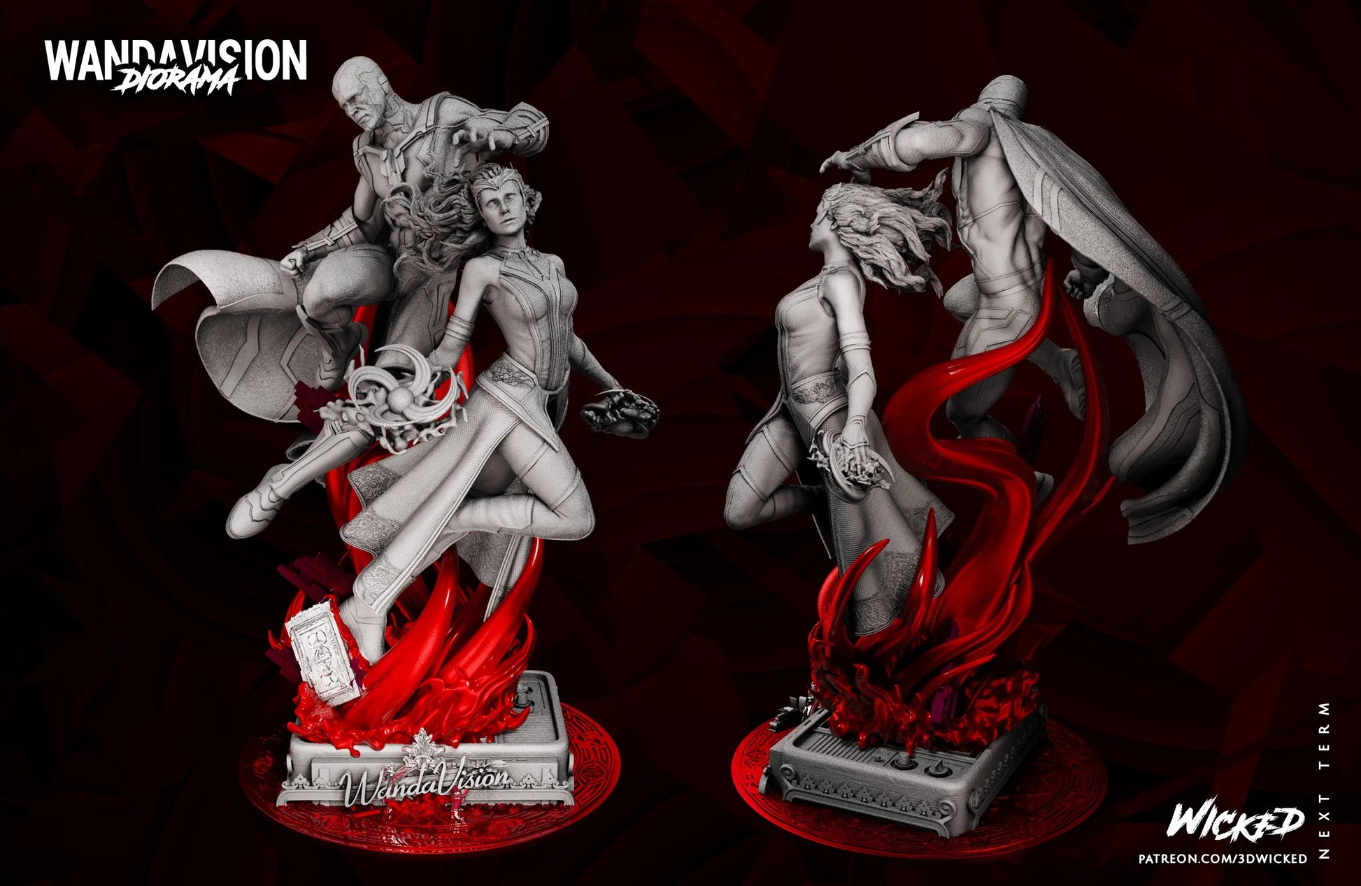 Wanda Vision Diorama Figure by Wicked 3DHeroFigure