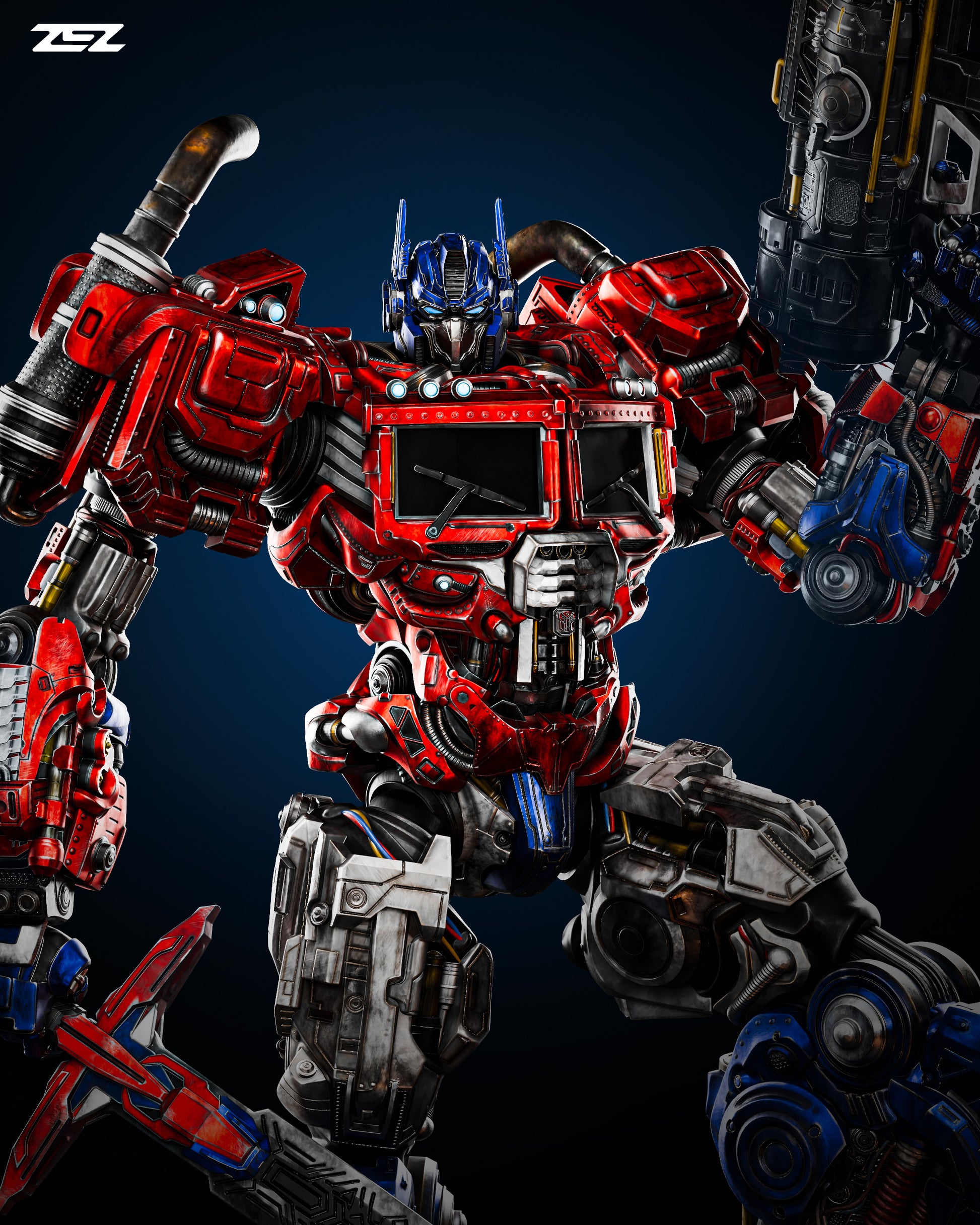 Optimus Prime Figure by ZEZ Studios – High Quality 3D Collectible Statue 3DHeroFigure