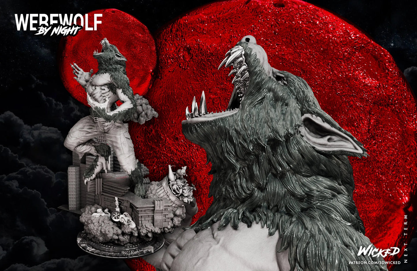 Werewolf by Night Figure by Wicked 3DHeroFigure