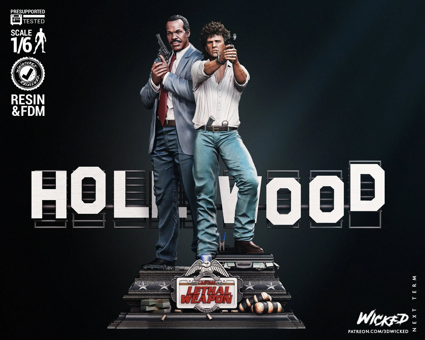 Lethal Weapon Diorama Figure by Wicked 3DHeroFigure