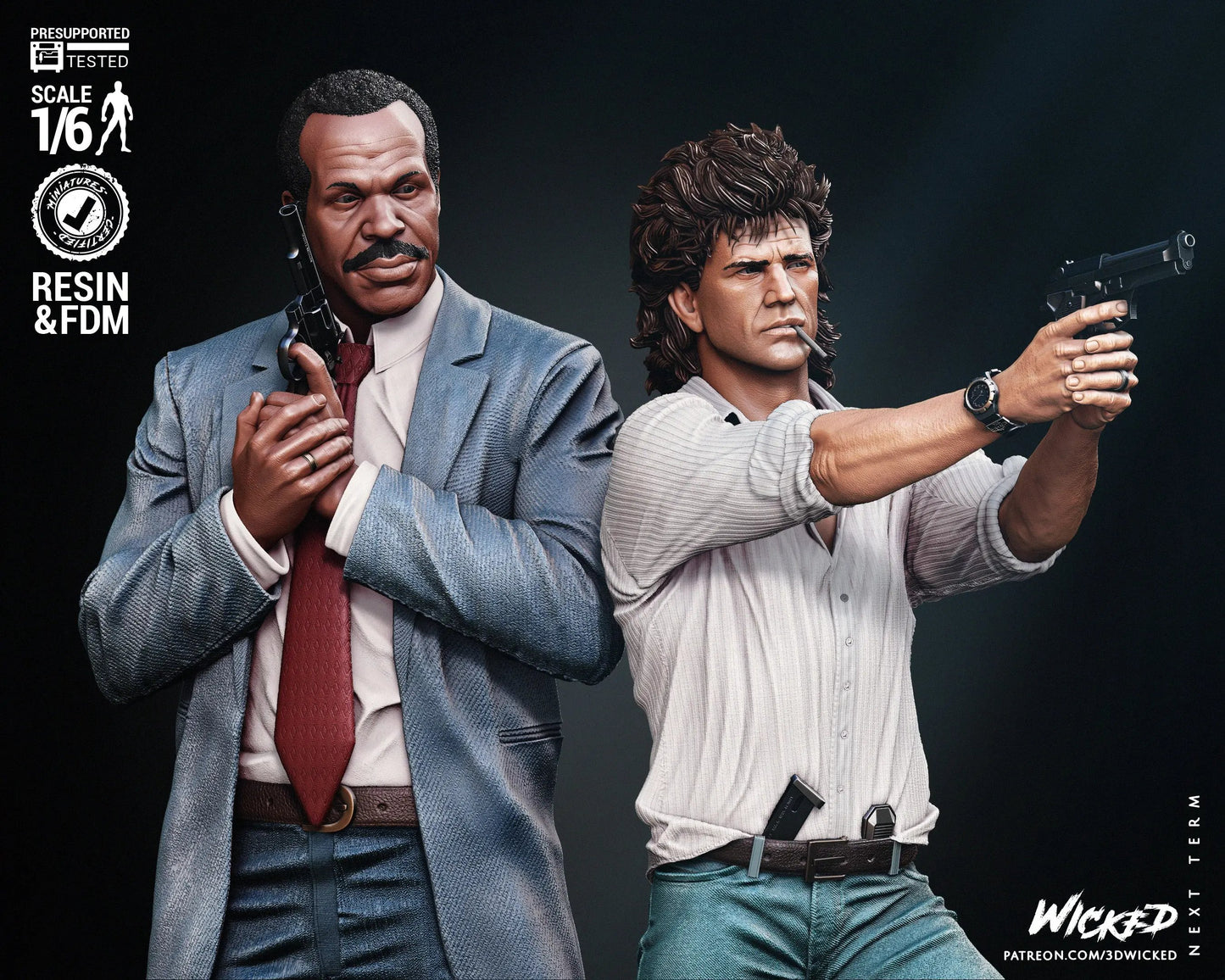 Lethal Weapon Diorama Figure by Wicked 3DHeroFigure
