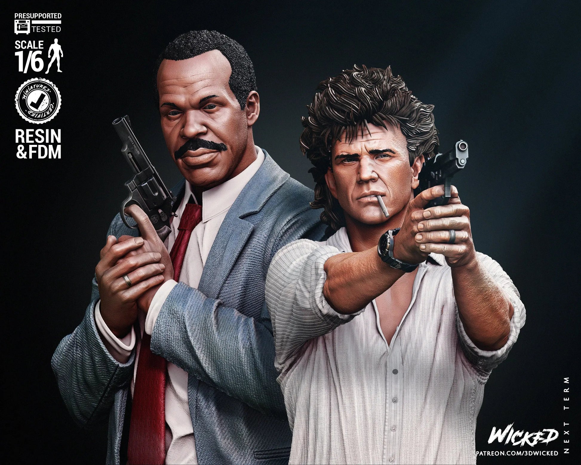 Lethal Weapon Diorama Figure by Wicked 3DHeroFigure