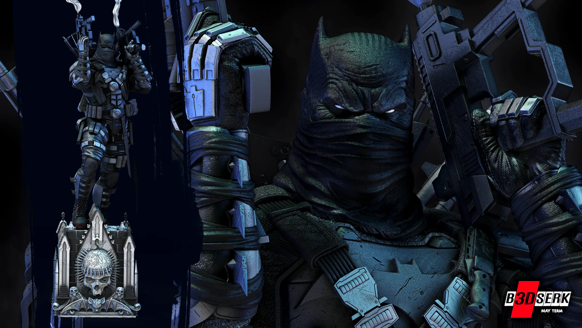 Grimm Knight Figure by B3DSERK 3DHeroFigure