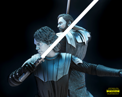 Anakin Obi Wan Diorama Figure by Star Wars – High Quality 3D Collectible Statue 3DHeroFigure