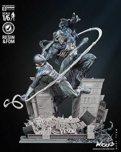 Venom Spiderman Diorama Figure by Wicked 3DHeroFigure
