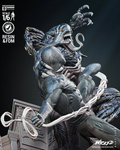 Venom Spiderman Diorama Figure by Wicked 3DHeroFigure