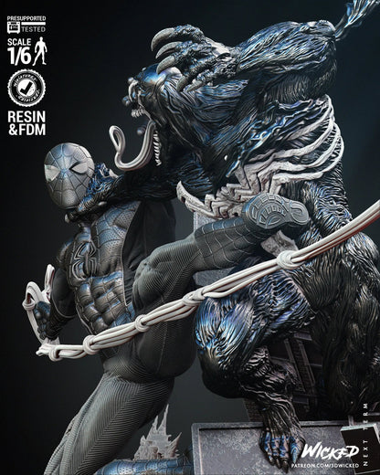 Venom Spiderman Diorama Figure by Wicked 3DHeroFigure