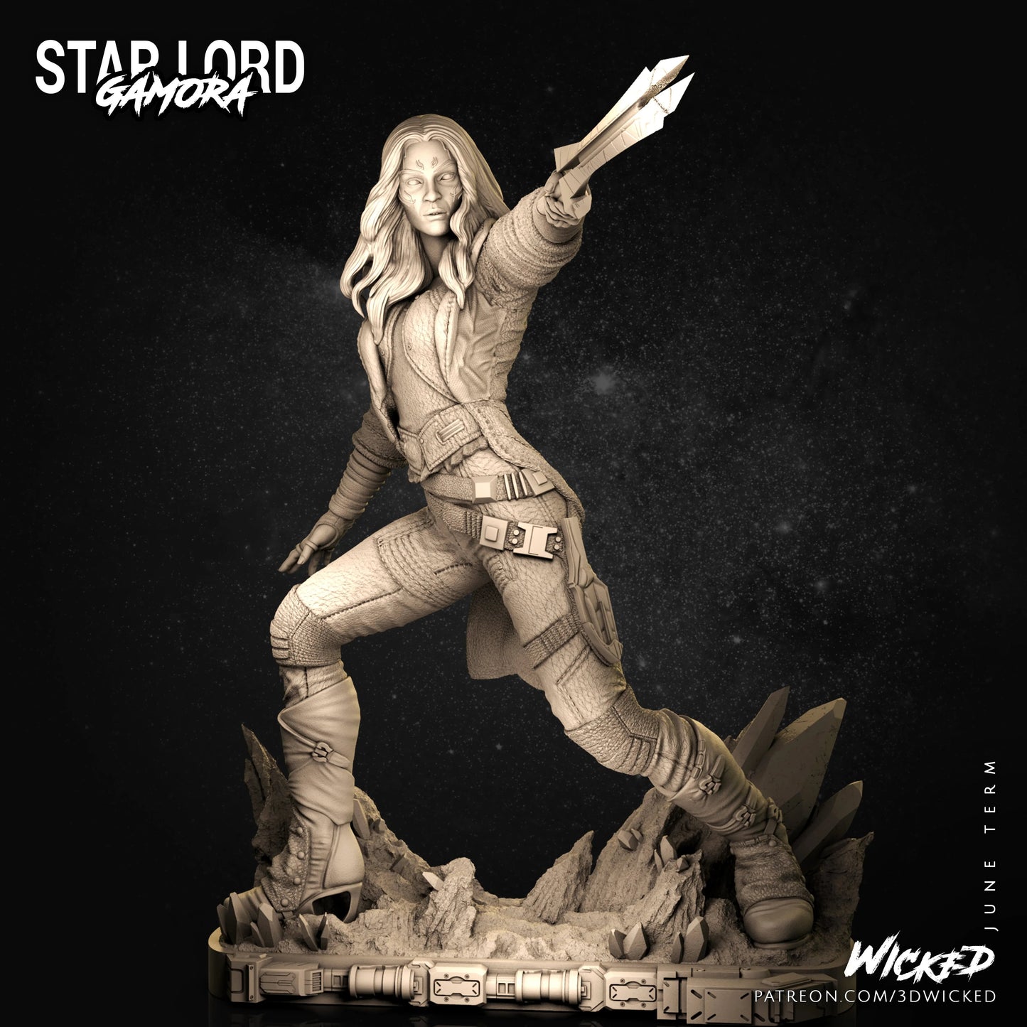 Gamora Figure by Wicked 3DHeroFigure