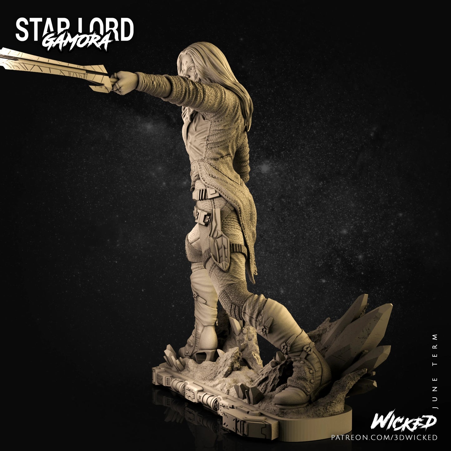 Gamora Figure by Wicked 3DHeroFigure