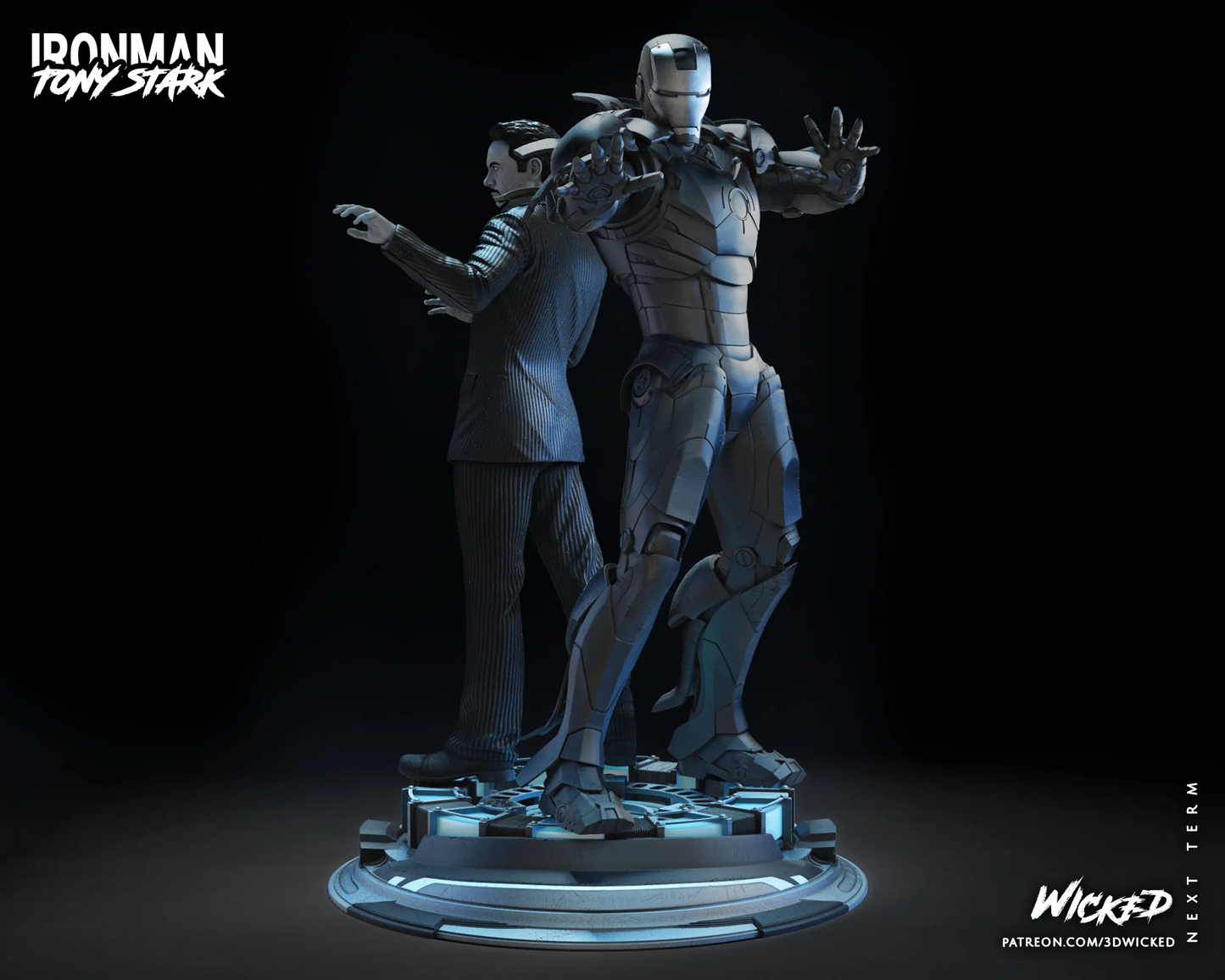 Ironman Tony Stark Diorama Figure by Wicked 3DHeroFigure