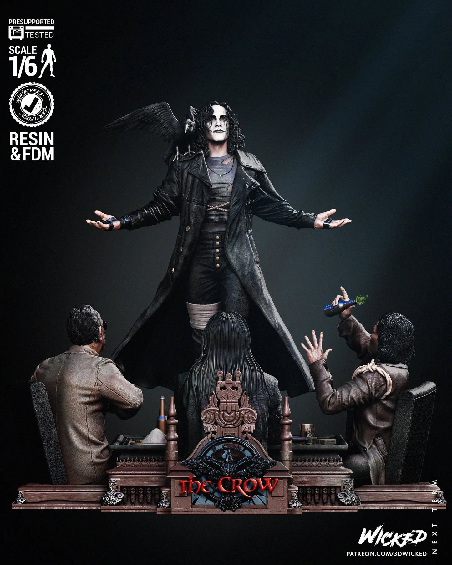 The Crow Diorama Figure by Wicked 3DHeroFigure