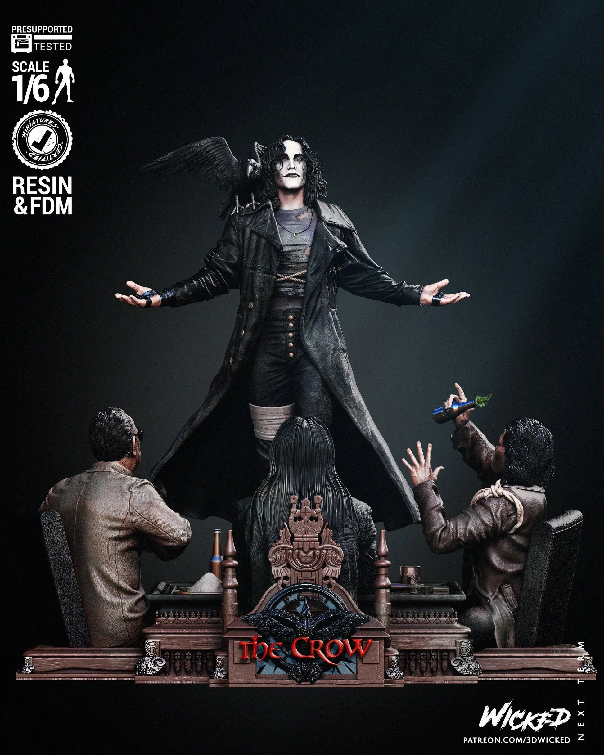 The Crow Diorama Figure by Wicked 3DHeroFigure