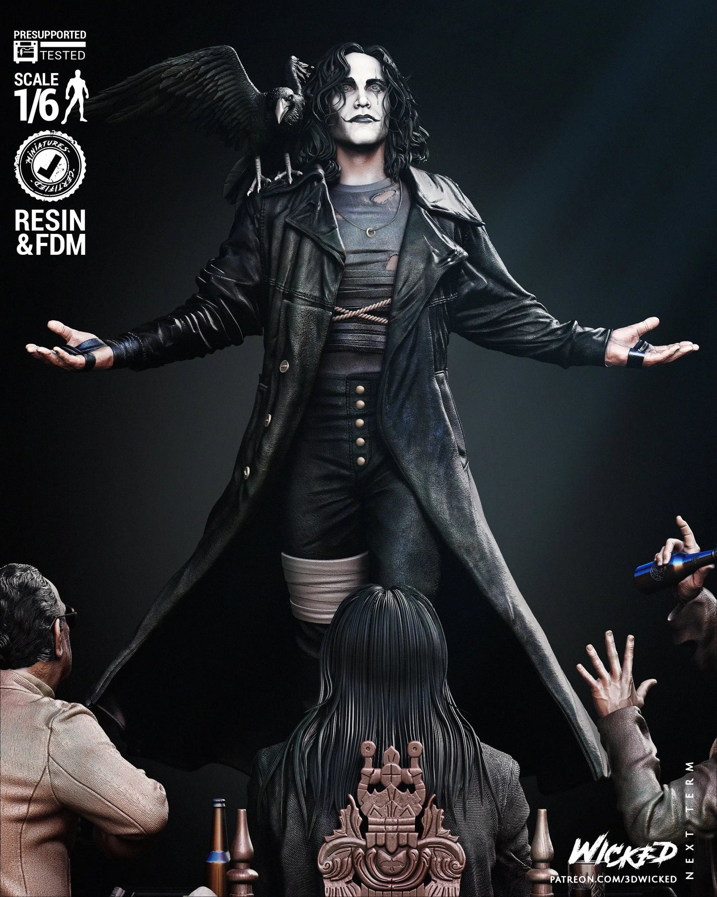 The Crow Diorama Figure by Wicked 3DHeroFigure