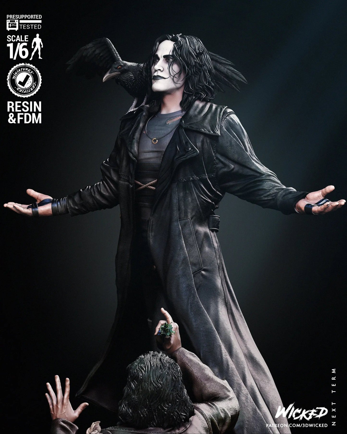 The Crow Diorama Figure by Wicked 3DHeroFigure