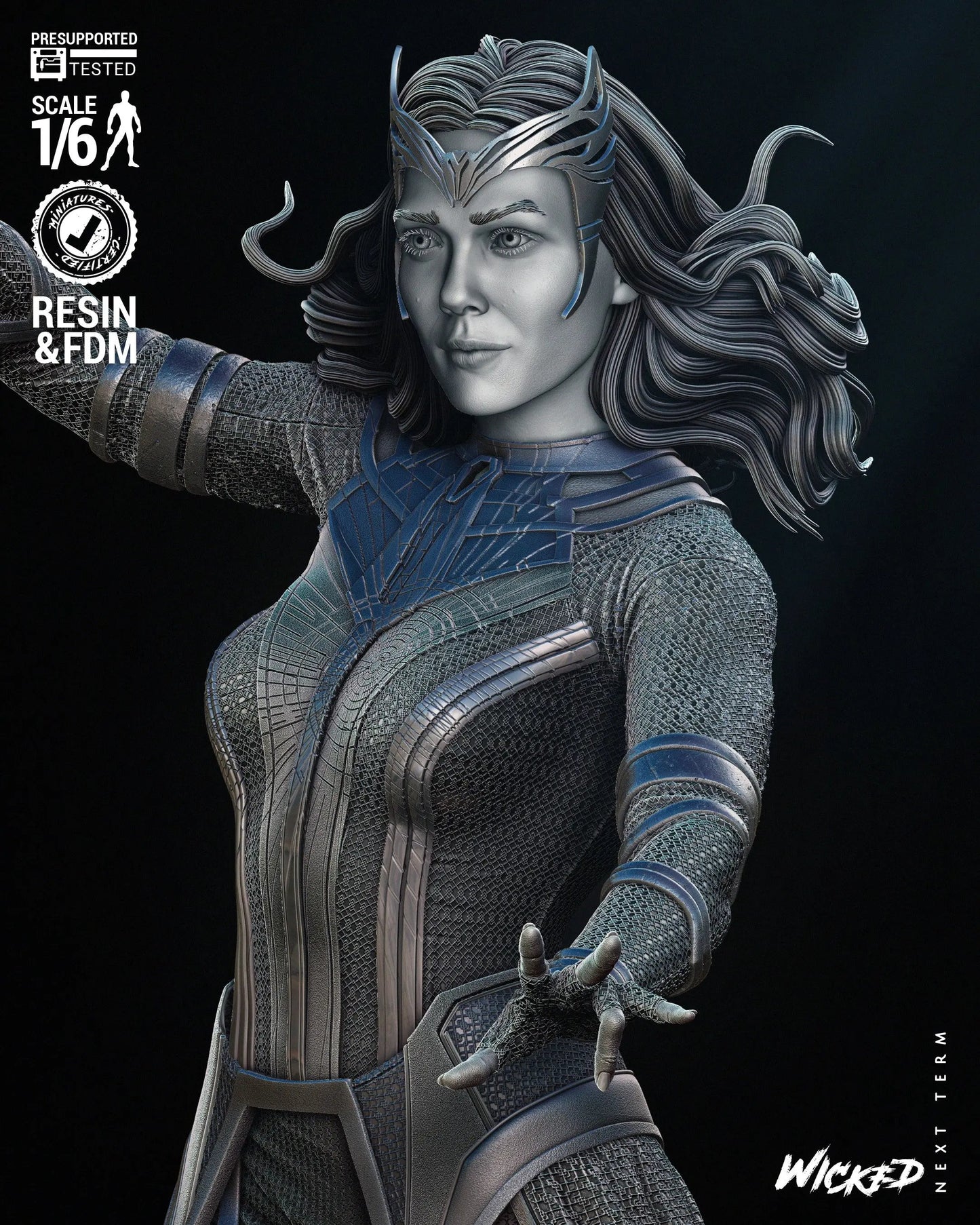 Scarlet Witch Figure by Wicked 3DHeroFigure