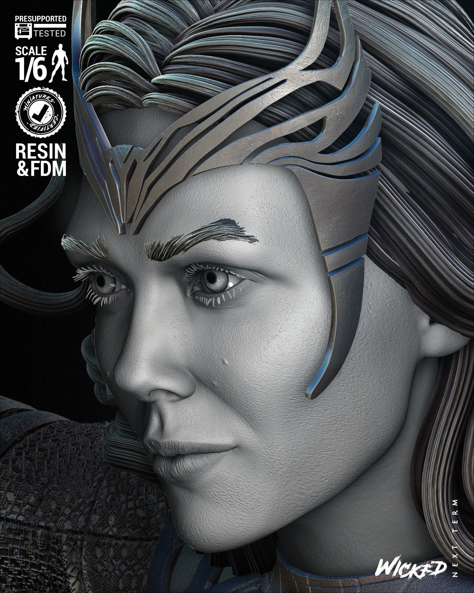 Scarlet Witch Figure by Wicked 3DHeroFigure